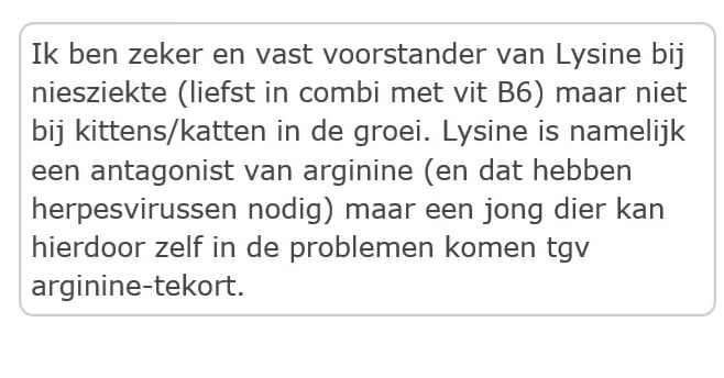 l-lysine-waarschuwing-niet-kittens-kattenvoorlichting